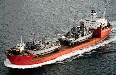 Four MSO minesweepers being transported to Taiwan after being refurbished in the United States.